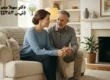 زن و شوهری در حال گفتگوی آرام و منطقی برای حل تعارضات زندگی مشترک