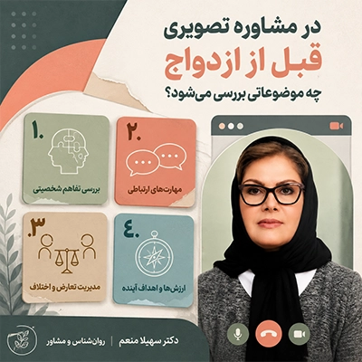 بررسی موضوعات در مشاوره تصویری قبل از ازدواج